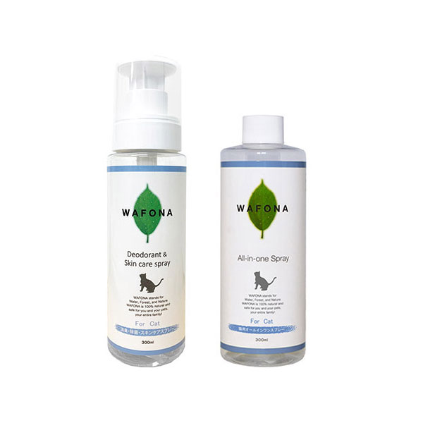 ＜猫用＞オールインワンスプレーコットン専用ボトル300ml・詰替え用300ml