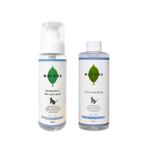 ＜猫用＞オールインワンスプレーコットン専用ボトル300ml・詰替え用300ml
