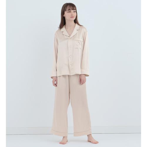 シルクパジャマ パールホワイト セットアップ S→LL