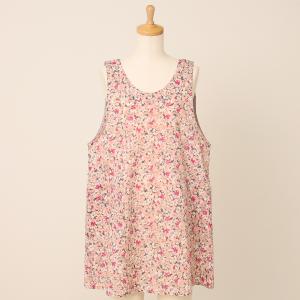 HANAEMORI エプロン ピンク ハイビスカス柄 HANAEMORI エプロン ピンク ハイビスカス柄 HANAEMORI エプロン