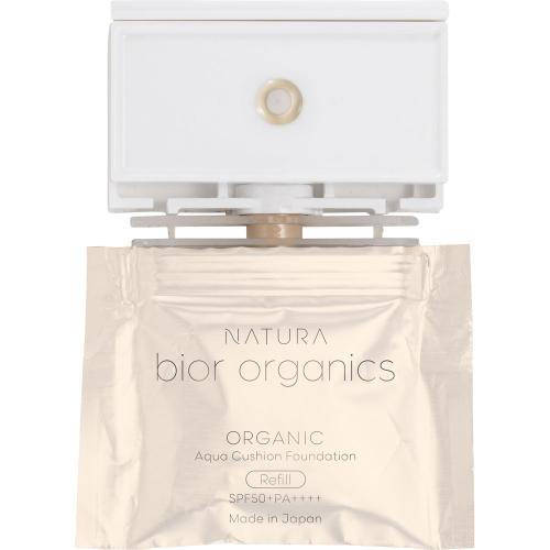 オーガニックアクア エアレスクッション ナチュラビオール（リフィル＆パフ）