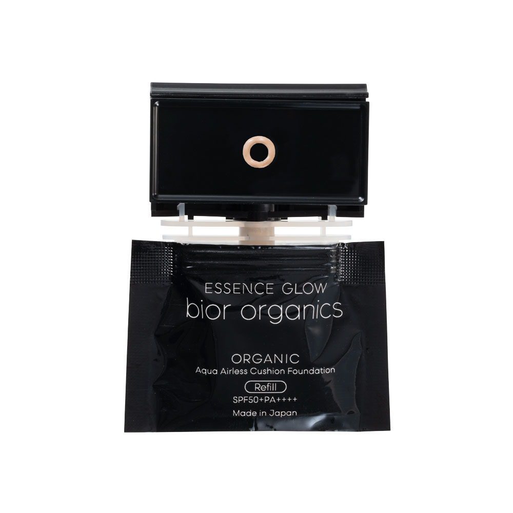 オーガニックアクア エアレスクッション エッセンスグロウ（リフィル＆パフ）