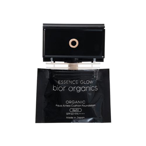 オーガニックアクア エアレスクッション エッセンスグロウ（リフィル＆パフ）