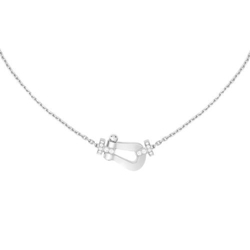 フォース10 ラージモデルネックレス ホワイトゴールド ホワイトダイヤモンド