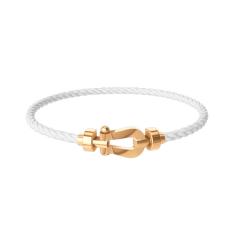 フォース10 ブレスレット ミディアムモデル YG（ケーブル：ホワイト）