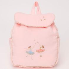 刺しゅうバレリーナピンク・コーデュロイ・バックパック