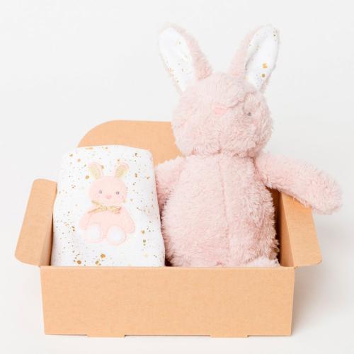 バニーのぬいぐるみ＆スタイ・ギフトセット