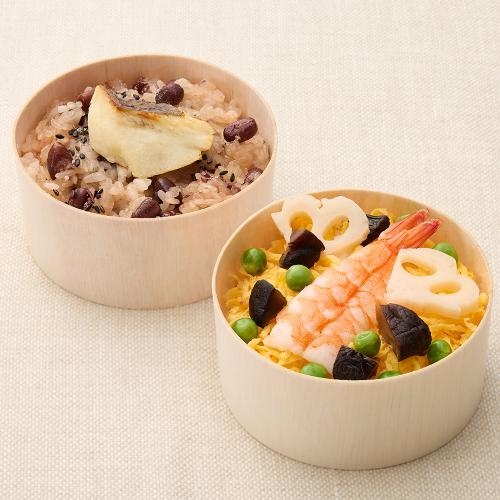 料理屋のちらし寿司と鯛赤飯