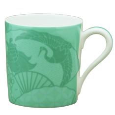 吉祥扇子 マグ（グリーン）