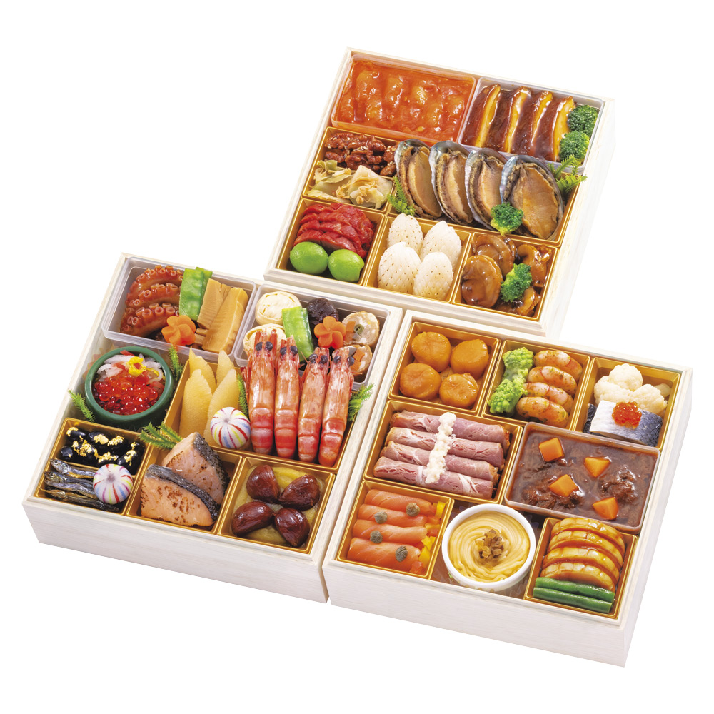 蒔絵　三段重　トヒオ　高さ16㎝　東な6-0611① 蒔絵三段重トヒオ高さ16㎝東な6-0611①