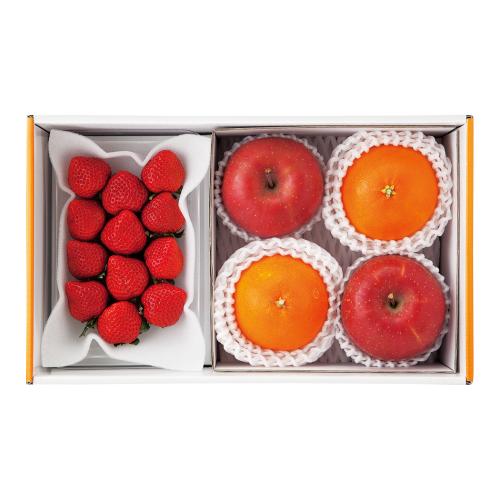 【最適な時期に収穫し、順次発送予定】博多あまおう&紅まどんな&サンふじりんご