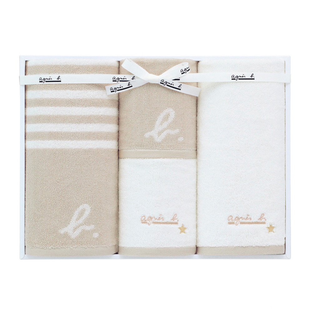 マリニエール タオルセット（フェイスタオル×2、ゲストタオル×2）