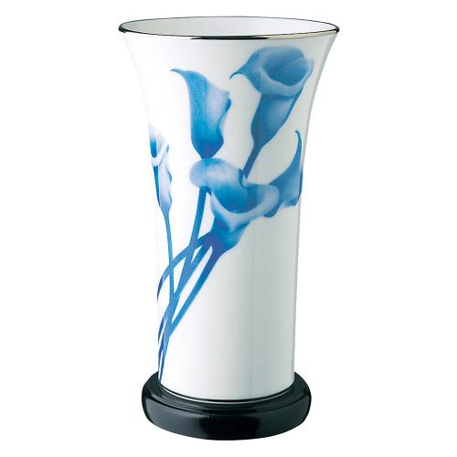 染付カラー・花瓶