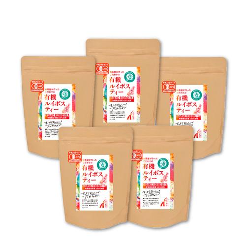 お茶屋の有機ルイボスティーティーバッグ×5袋