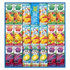 〈カゴメ〉すこやかサマーバラエティギフト紙容器×2箱セット