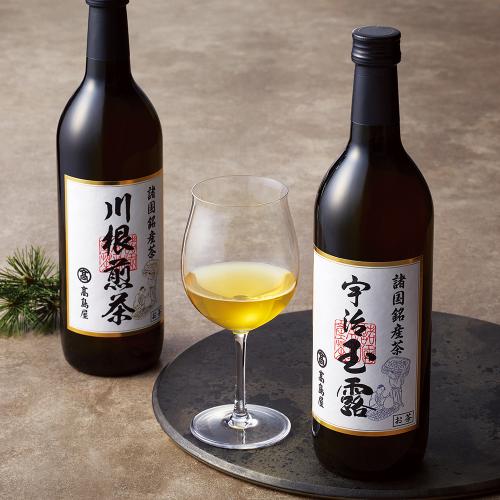 〈高島屋〉宇治玉露・静岡川根煎茶ボトルティー(瓶入り)詰合せ