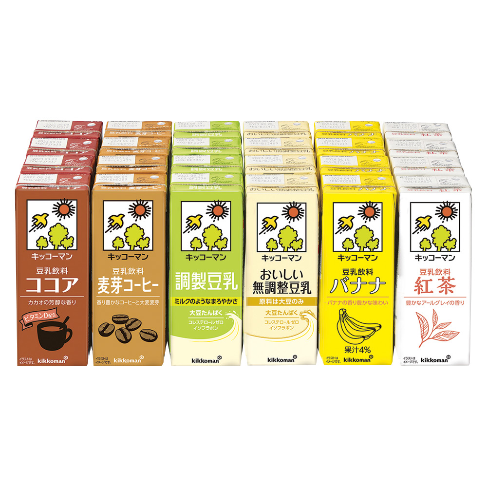 〈キッコーマン〉豆乳バラエティセット×2箱セット
