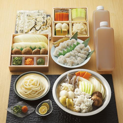 〈道頓堀 今井〉鱧すきうどん鍋