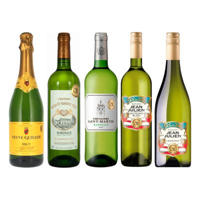 ［ALL金賞］フランス至福の白スパークリング・白ワイン 5本セット