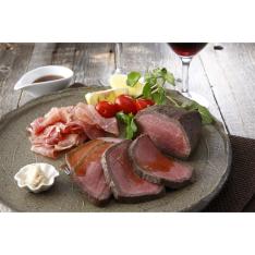 ローストビーフと生ハムセット