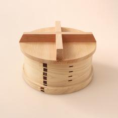 十字桟の蓋付き和せいろ 21cm