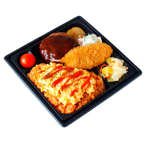 【店頭受取／玉川店】洋食やの国産粗挽きハンバーグ弁当