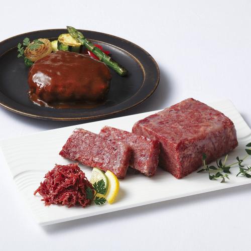 〈高島屋契約牛牧場〉東北産黒毛和牛コンビーフ・ ハンバーグ詰合せ