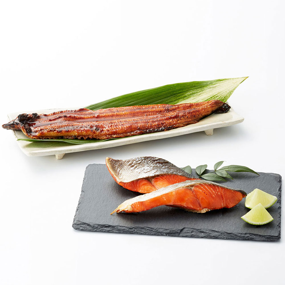 【父の日】紅鮭・うなぎ蒲焼セット