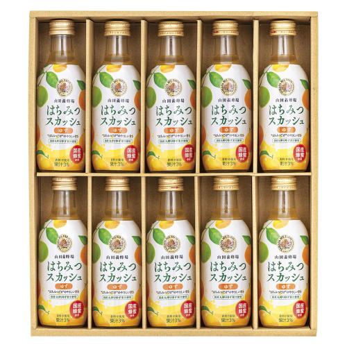 〈山田養蜂場〉国産はちみつスカッシュ×2箱セット