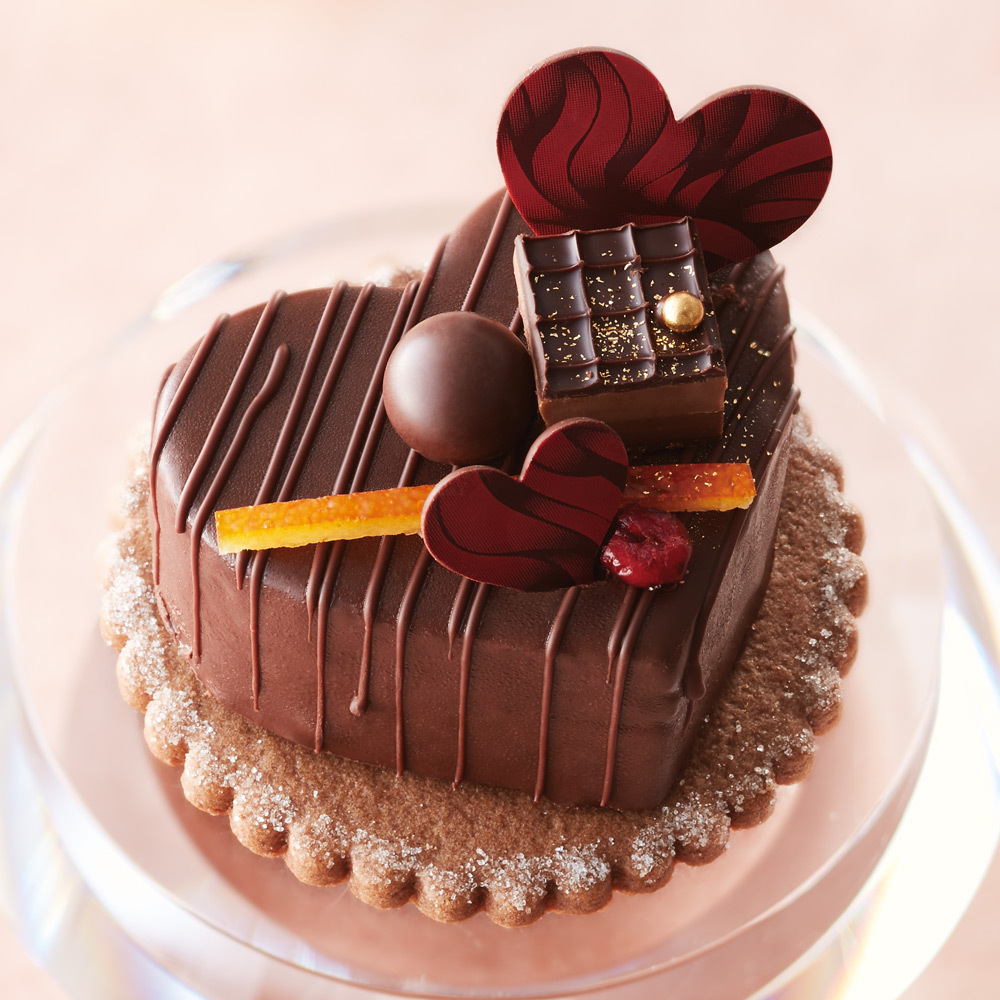 バレンタインのチョコレートケーキ 通販 装飾的 キュート系 シンプル系など個性光る濃厚な逸品
