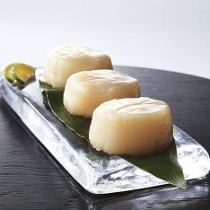〈ヤマキイチ商店〉泳ぐホタテの貝柱桐箱入り（お刺身用）