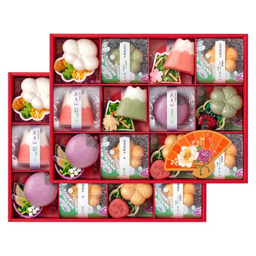 〈京都・辻が花〉京のお茶漬とお吸物 迎春最中詰合せ