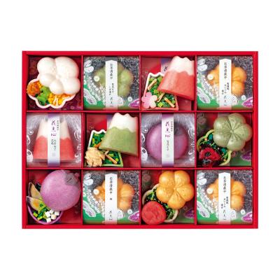 〈京都・辻が花〉京のお茶漬とお吸物 迎春最中詰合せ