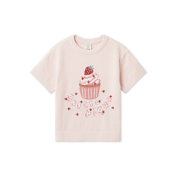 ［KIDS］エアリーモコモチーフジャガードプルオーバー 90→120cm