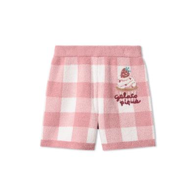 sheller シェリエ　ギンガムチェック　スコート　ピンク　ショートパンツ KIDS］エアリーモコギンガムチェック柄ショートパンツ 90→120cm