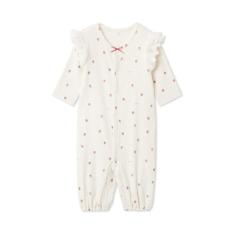 ［BABY］新生児ストロベリー柄2WAYオール