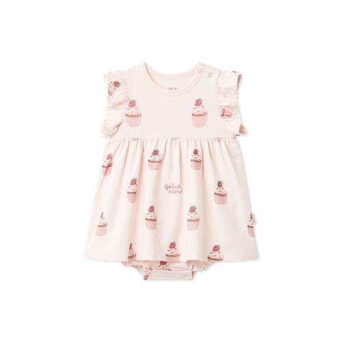 ［BABY］カップケーキ柄ロンパース 70→80cm