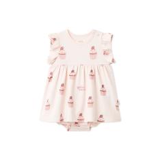 ［BABY］カップケーキ柄ロンパース 70→80cm
