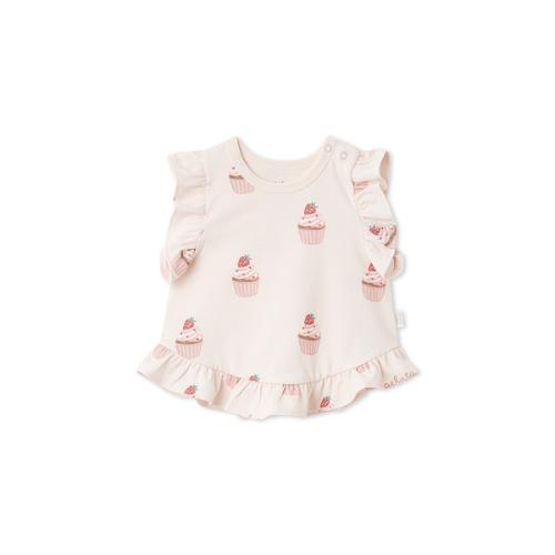 ［BABY］カップケーキ柄Tシャツ