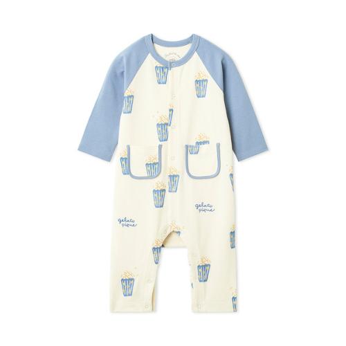 ［BABY］ポップコーン柄ロンパース 70→80cm