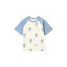 ［KIDS］ポップコーン柄半袖Tシャツ 90→120cm