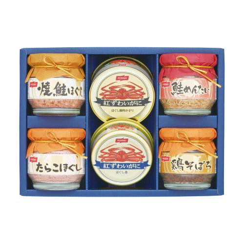 〈ニッスイ〉紅ずわいがに缶詰・瓶詰詰合せ