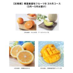 【定期便】晴富厳選旬フルーツB 3カ月コース（3月～5月お届け）