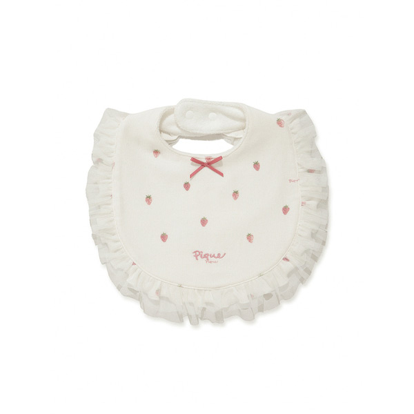 ［BABY］ストロベリー柄チュールスタイ