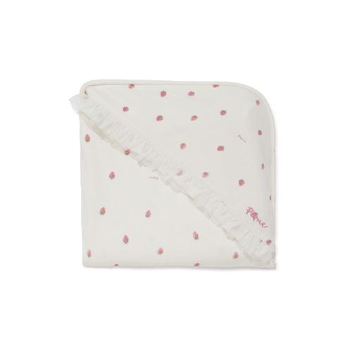 ［KIDS］ストロベリー柄チュールブランケット