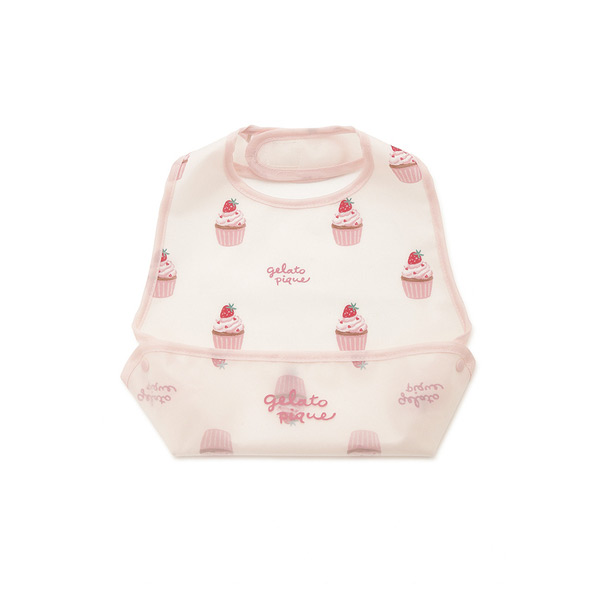 ［BABY］カップケーキ柄お食事スタイ