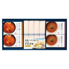 〈島善〉小豆島手延素麺（北海道産小麦100％使用）・つけめん仕立て×2箱セット