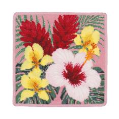 シェニール織タオルハンカチ ハワイアンハイビスカス