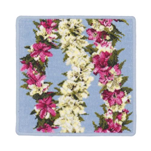 シェニール織タオルハンカチ ハワイアンレイ