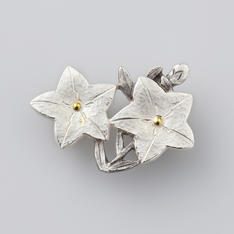 ＜小川真之助＞帯留　桔梗